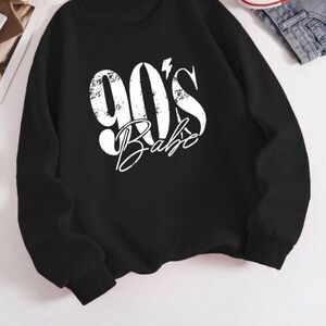90's Babe Black Sweater